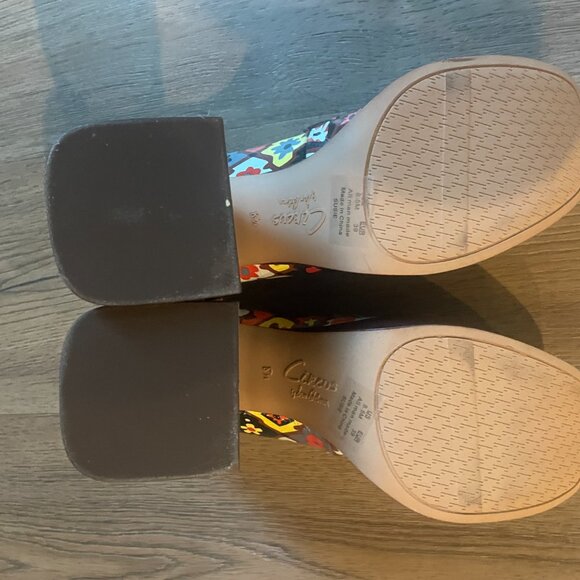 Circus NY Women's Susie Platform Retro 70's Slip-On Shoes 8.5 4" Heel - Picture 9 of 11